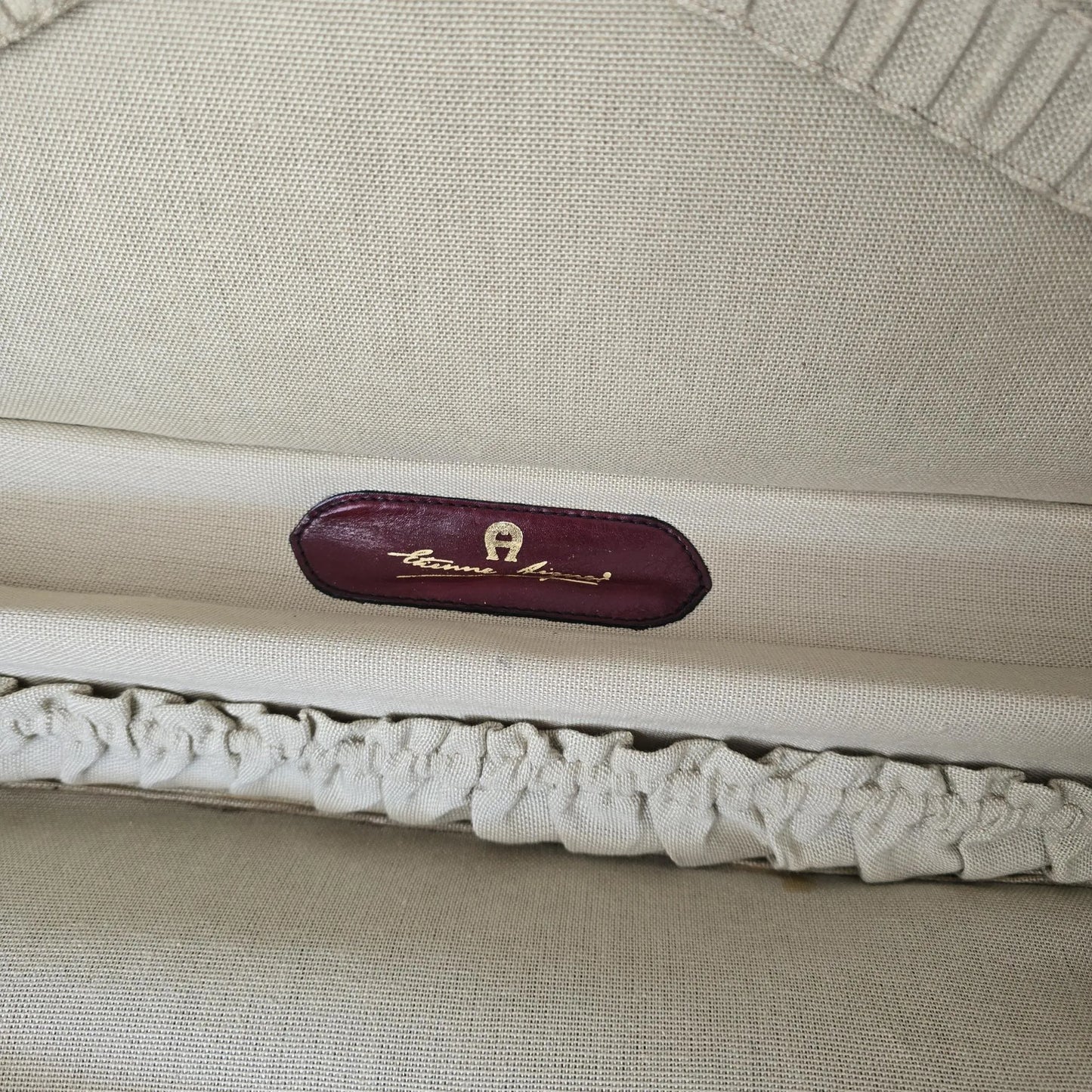 Vintage Koffer Etienne Aigner - bordeaux rotes Leder