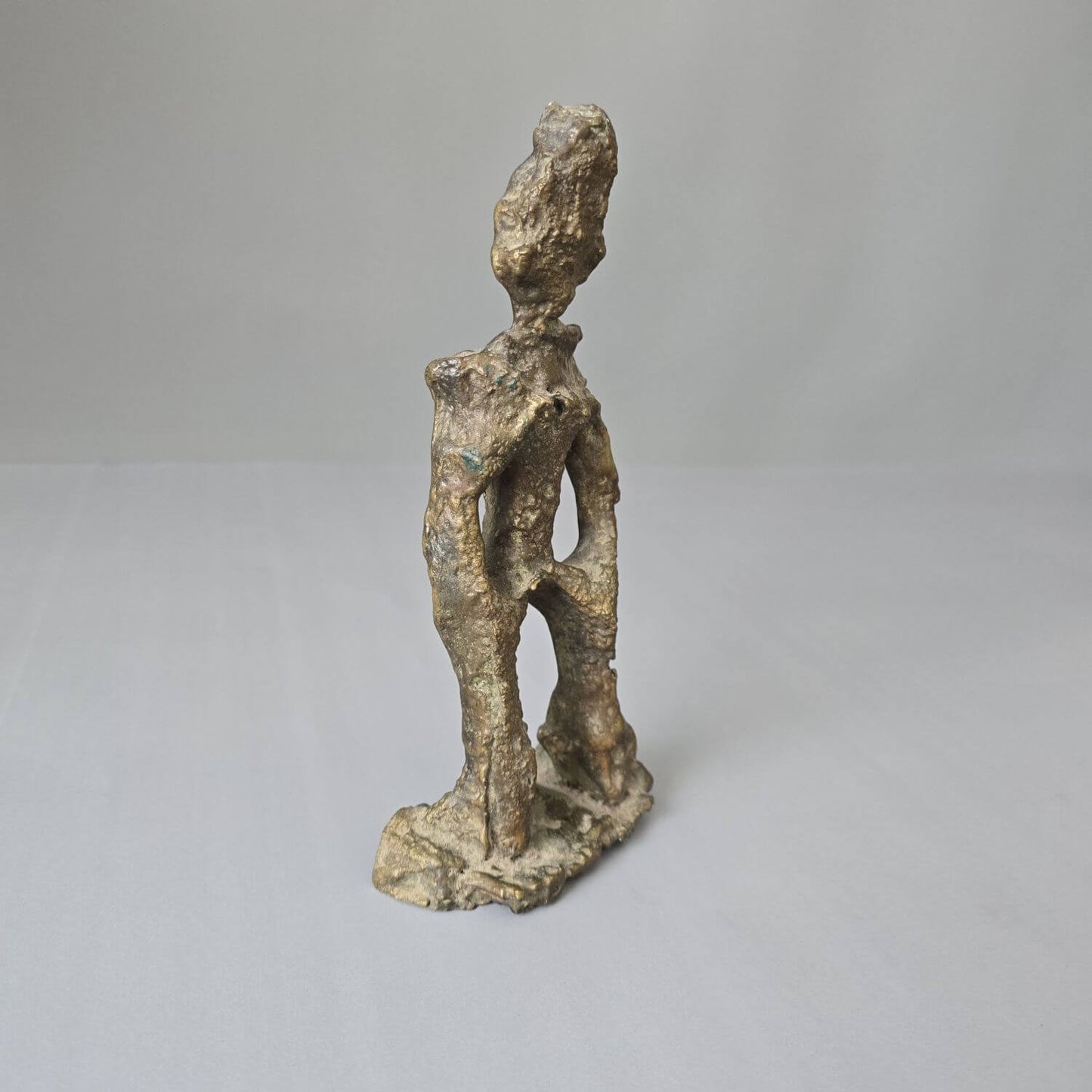 Bronze Skulptur abstrakt, moderne Figur, 1978