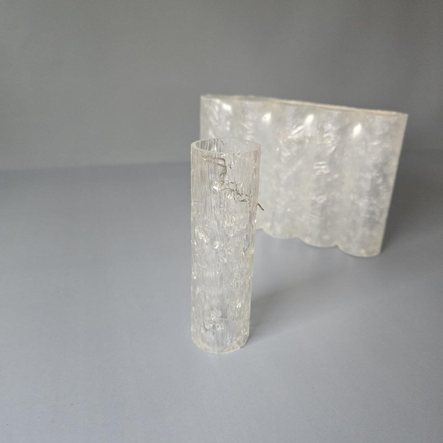 6 Ersatzschirme, Zylinder für Vintage Doria Eisglas, Ice Glas 70er Jahre