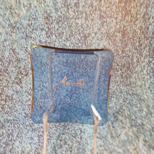 Mauthe vintage Zahlteller aus Uhrmachergeschäft - Glasteller zur Warenpräsentation