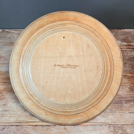 Saarinen Design Teller aus Holz