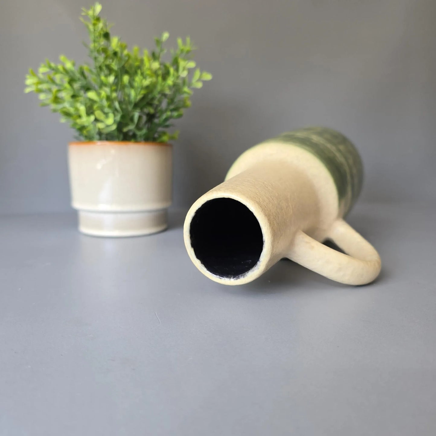 Vase aus den 60ern - mid century Ostalgie - Henkelvase VEB Haldensleben