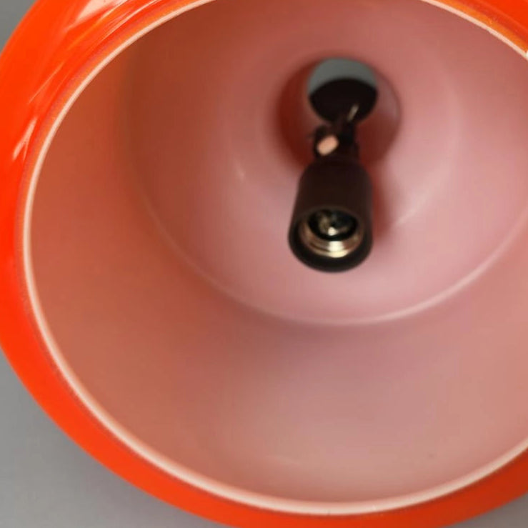 Peill Putzler 70er orange Vintage Hängelampe - Mid Century Pendelleuchte