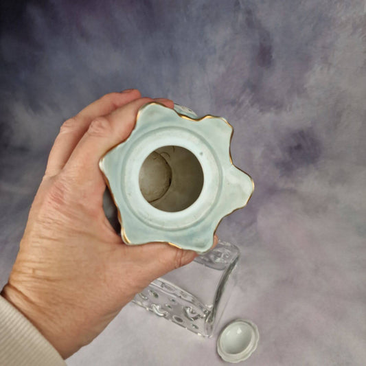 Vintage Vase mit Deckel - Porzellan