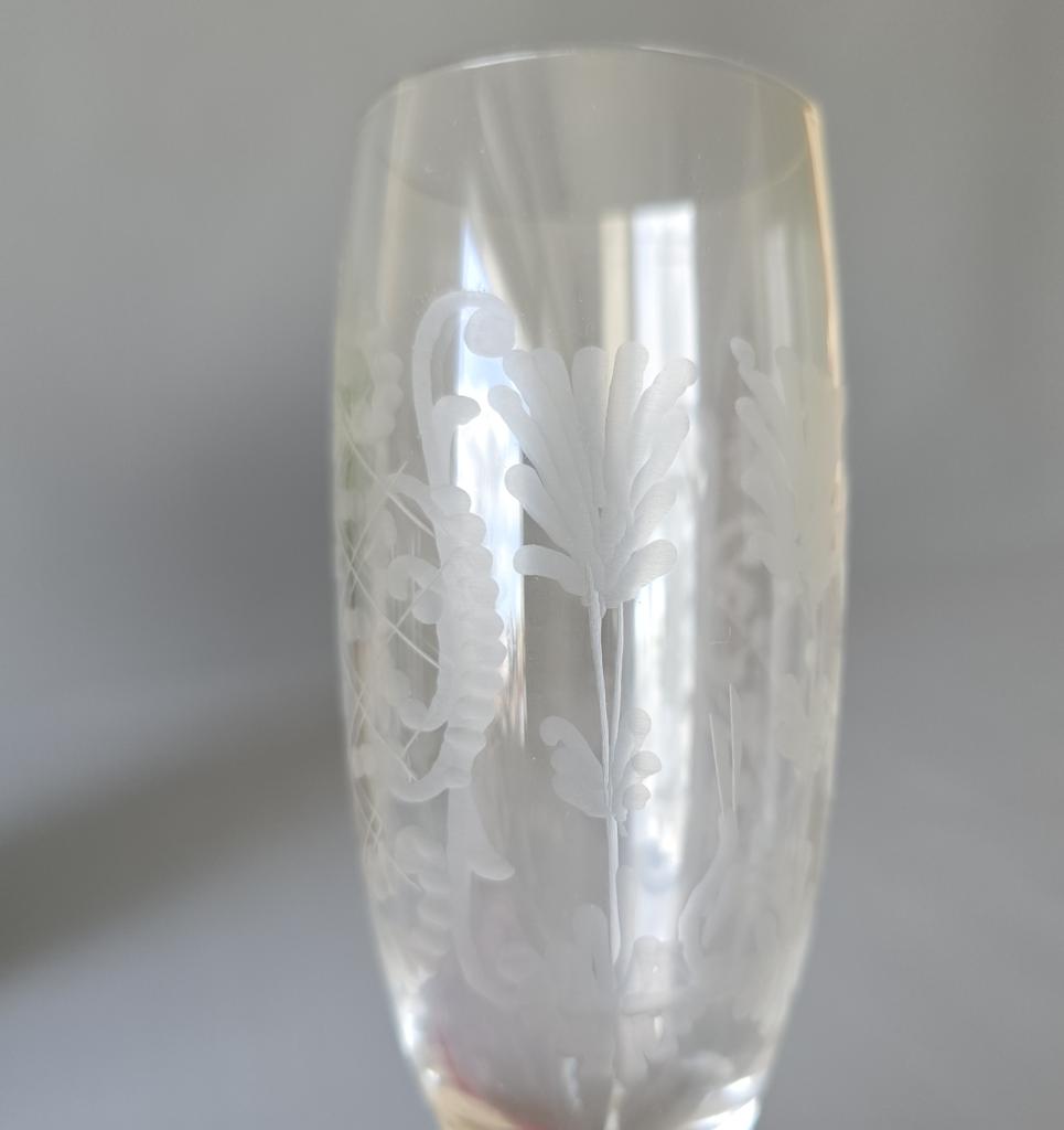 Set 6 Sektkelche - Sektgläser Taube-Glas