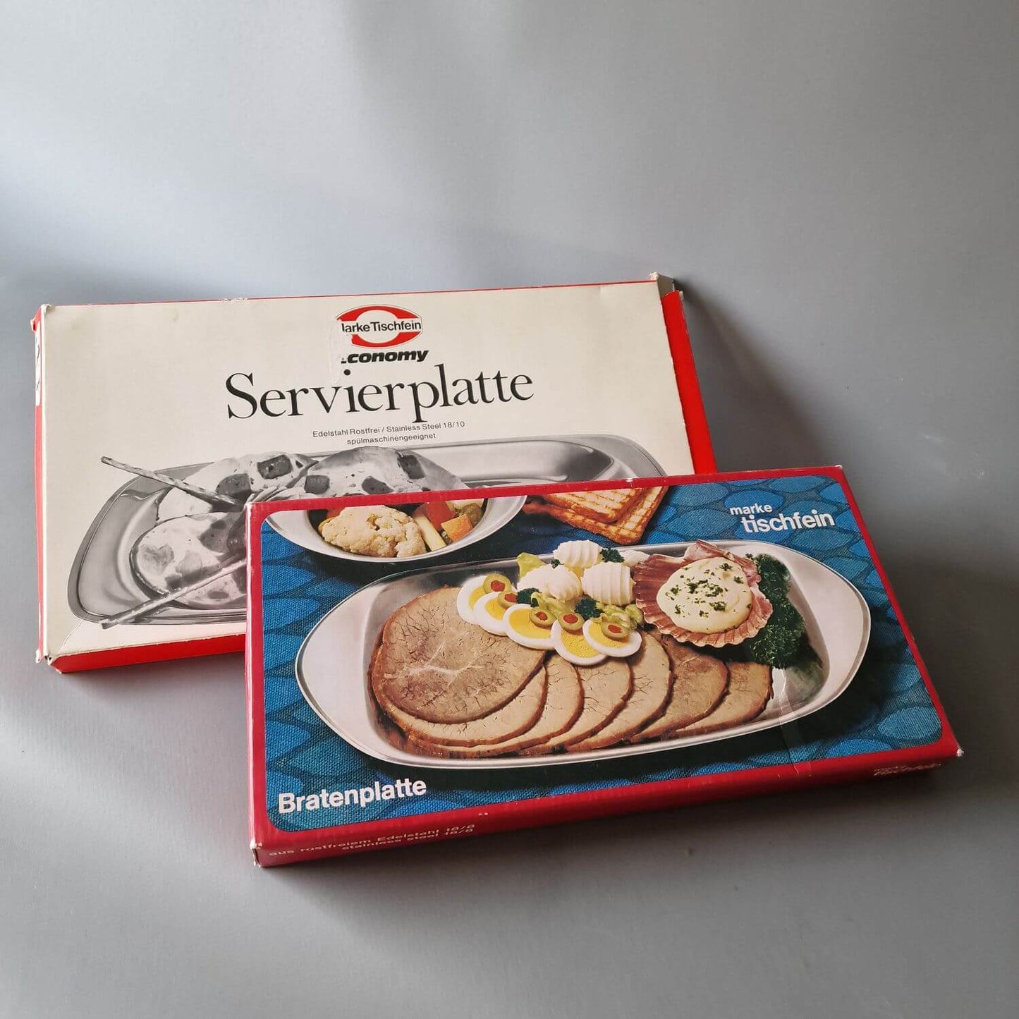 Set Tischfein Aufschnittplatten in ovp - 70er Jahre