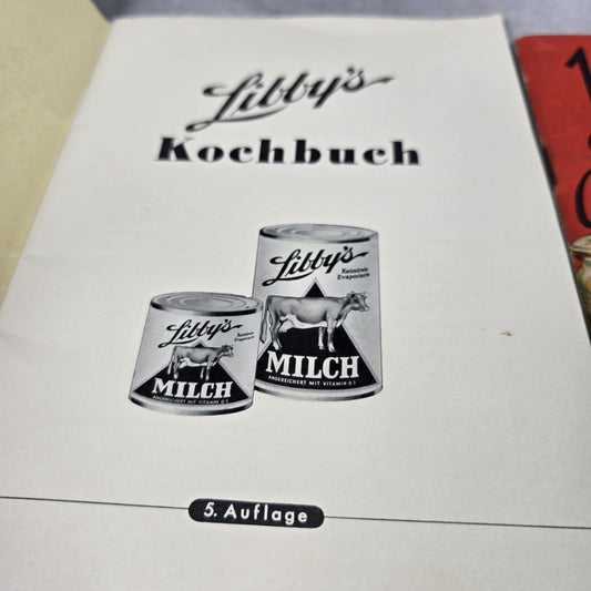 Drei Kochbücher Back Rezepte - Mathis - Berliner Hausfrauenverein - Libbys Reklame