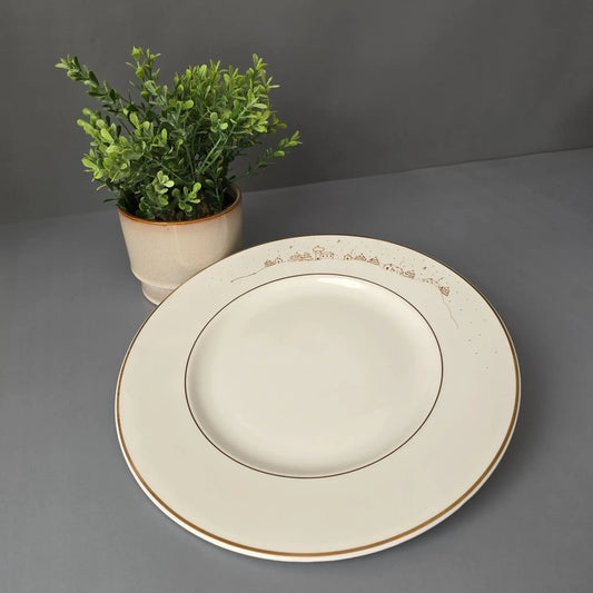 6 Speiseteller - flache Teller - Heinrich - Villeroy & Boch - Bone China Royal Gold