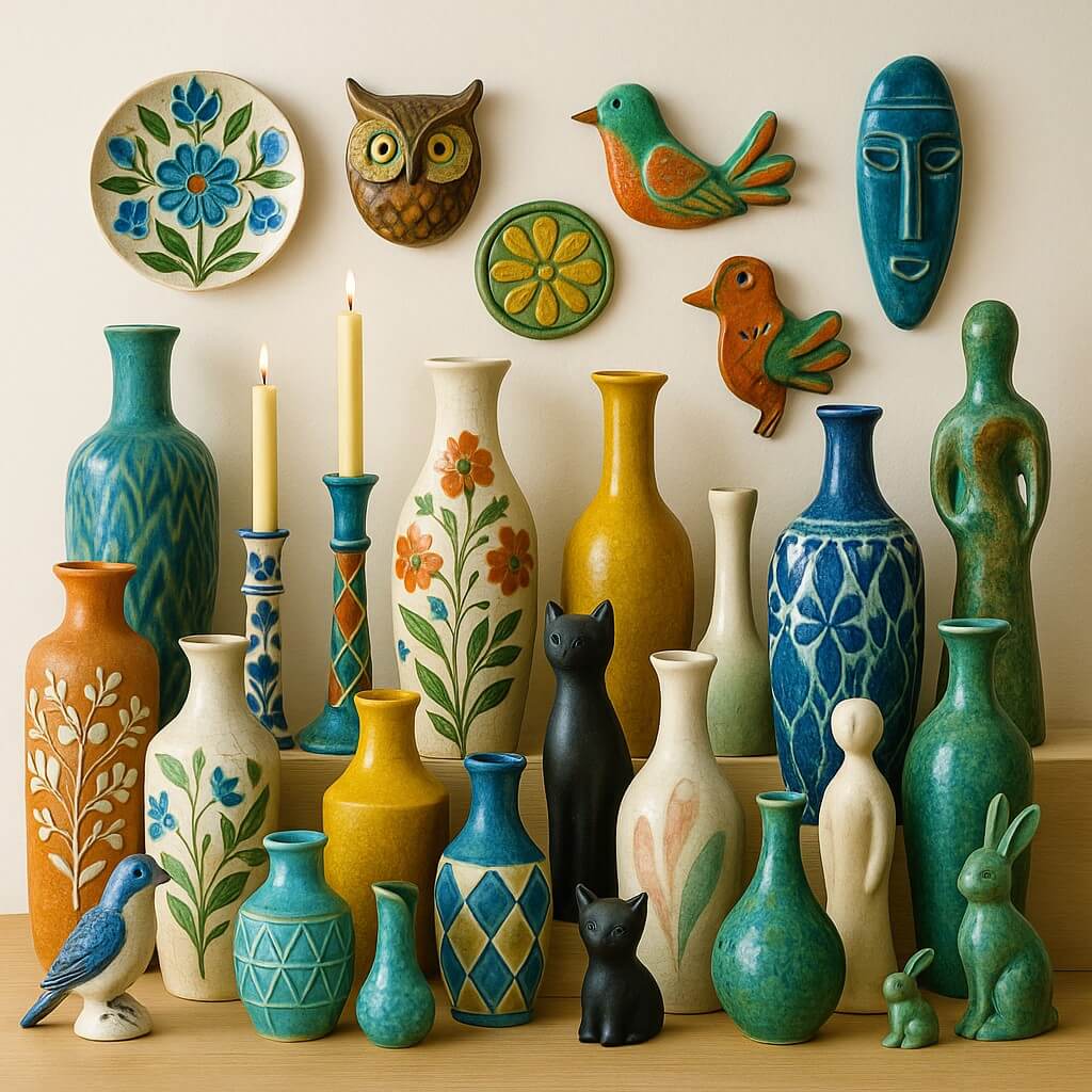 Vintage Deko aus Porzellan und Keramik - Vasen, Figuren, Kerzenständer uvm. 