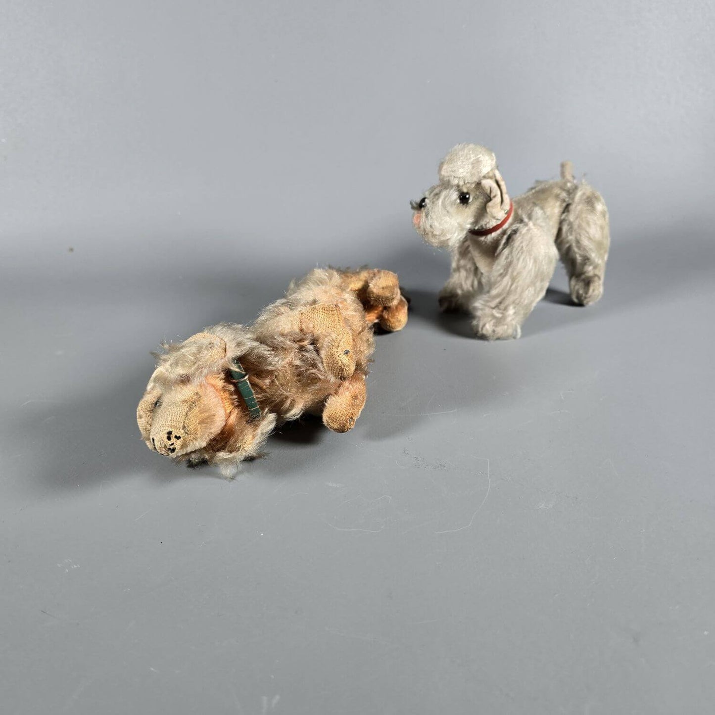 Zwei Hunde - Stofftiere Steiff 50er Jahre - Dackel und Pudel
