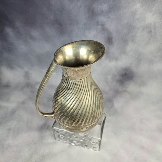 Große versilberte Kanne - Vase