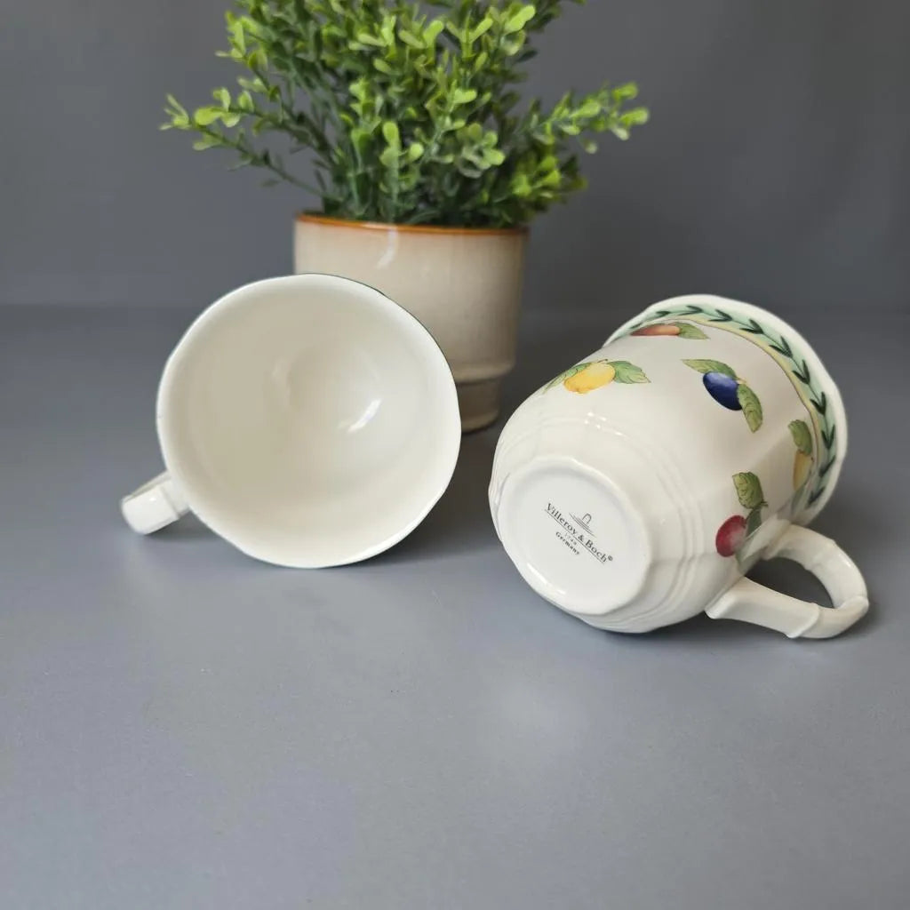 Zwei Villeroy & Boch - French Garden Henkelbecher - Kaffee Pott