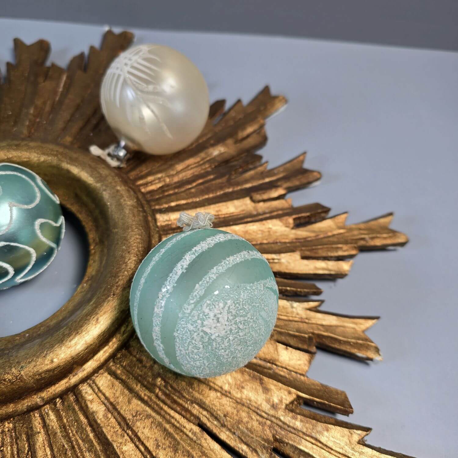 Vintage Christbaumkugeln 6er Set, 1950er – mundgeblasen