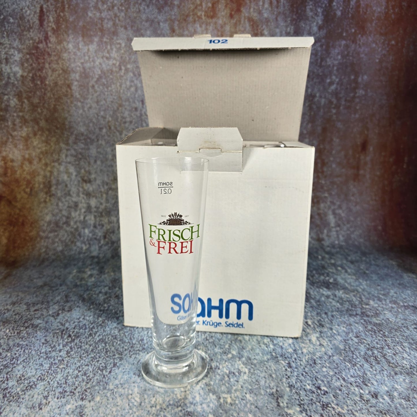Set 6 Biergläser - Alkoholfrei Frisch & Frei - Schultheis Brauerei - Weißenthurm