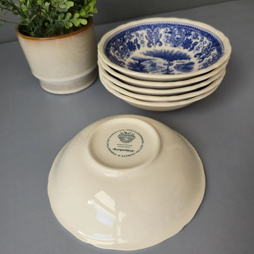 Villeroy & Boch Burgenland Blau - Set aus 6 Dessertschalen - 16 cm