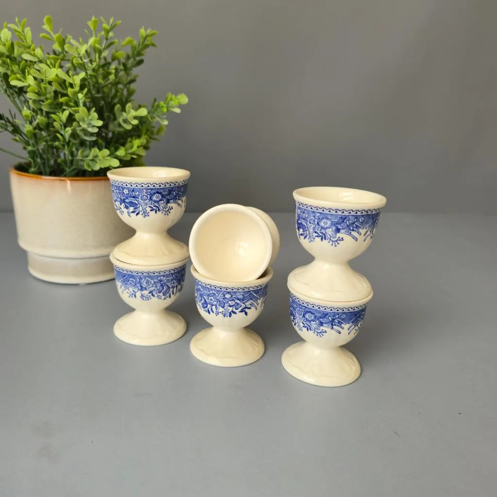 Villeroy & Boch - 6 Eierbecher - Burgenland blau