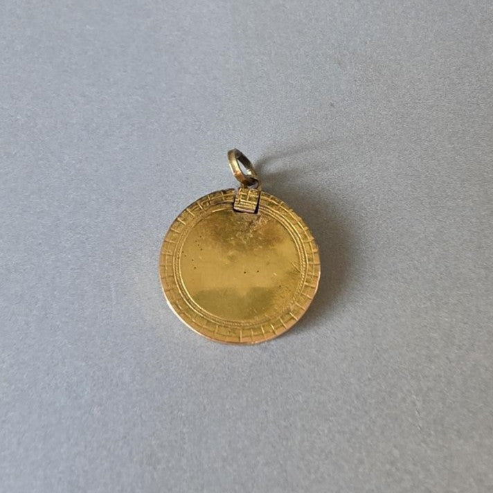 Schaumgold Medaillon Vergissmeinnicht