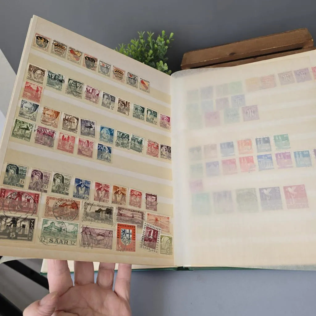 Album Briefmarken Deutsches Reich - Baden - Saarland - Böhmen - Deutsche Bundespost