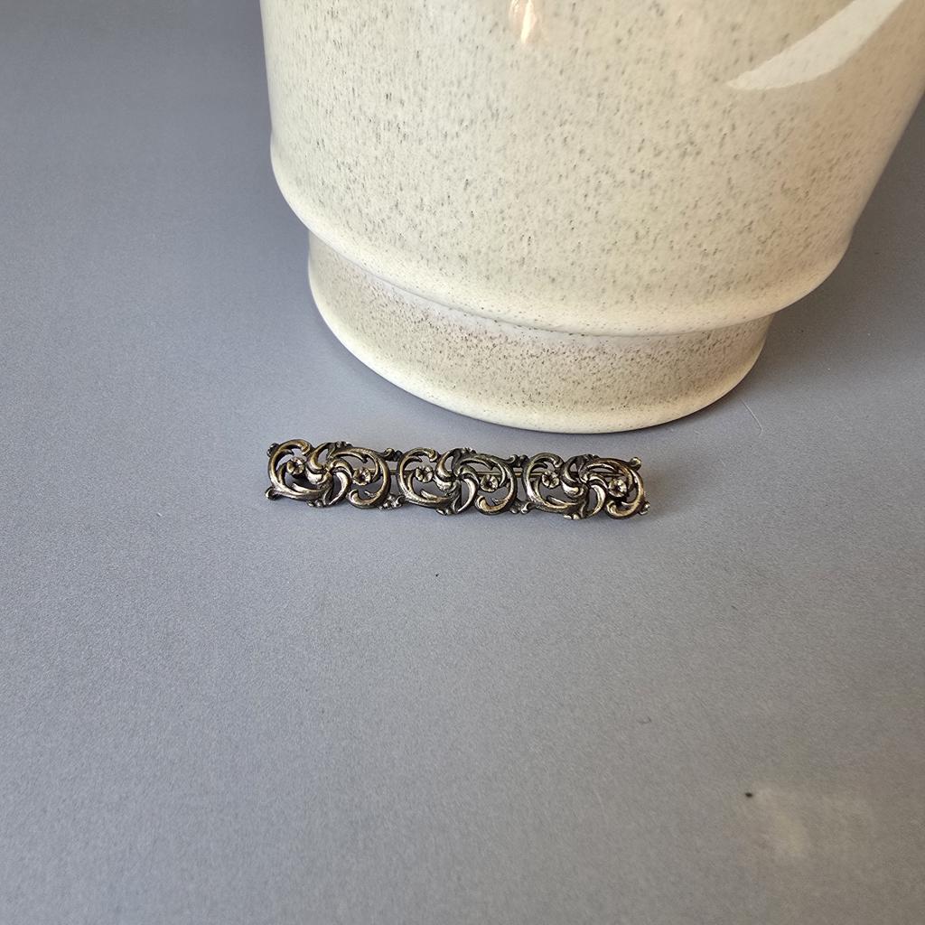 Jugendstil Brosche - 800er Silber