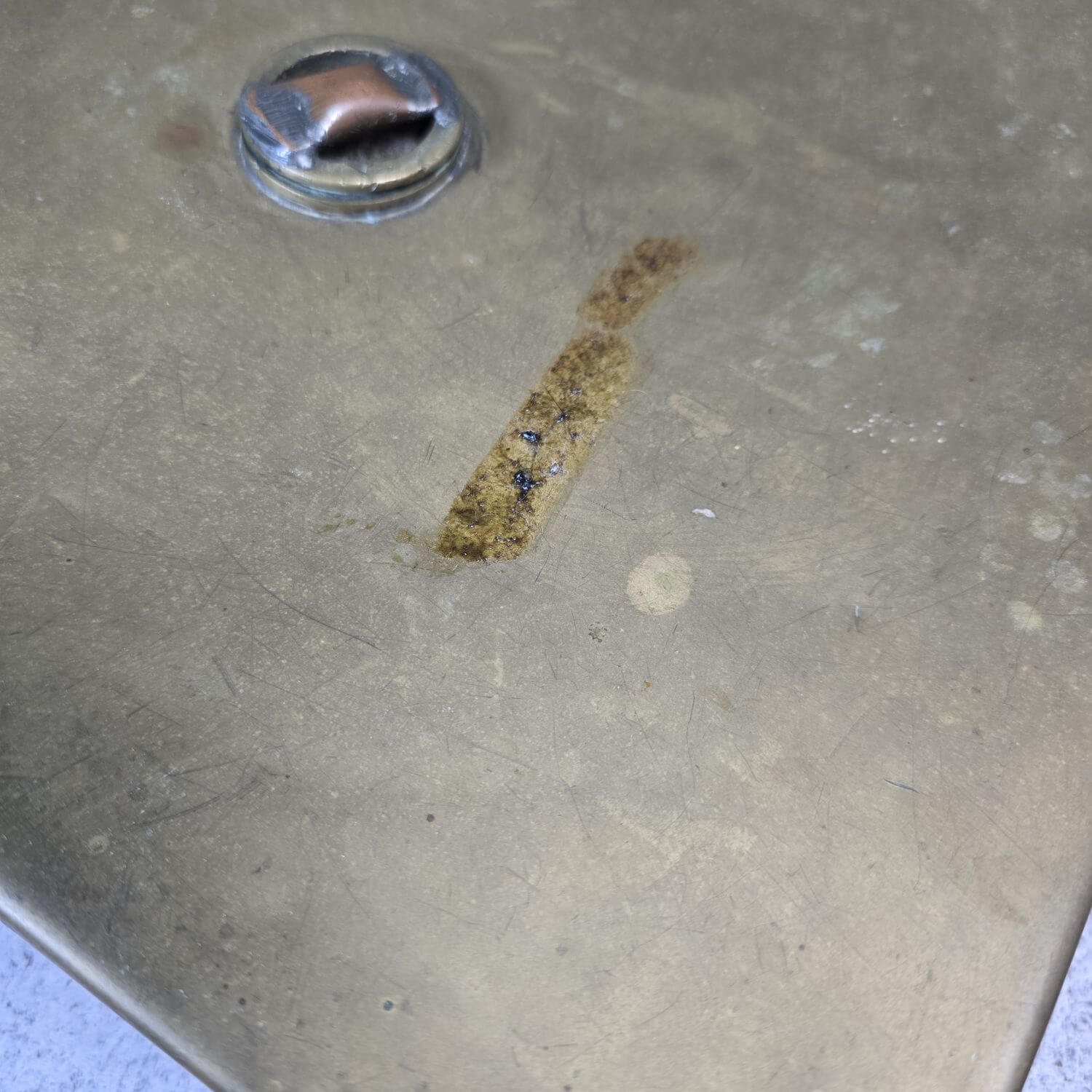 Antike Wärmflasche - Warmhaltegefäß aus Messing