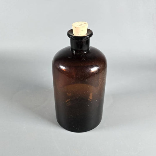 Vintage Deko Apothekerflasche - Braunes Glas Cognac