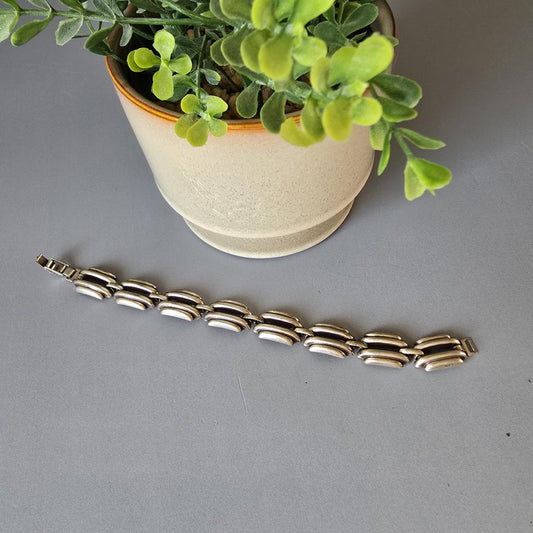 Art Deco Armband - 835 Silber - Gliederarmband