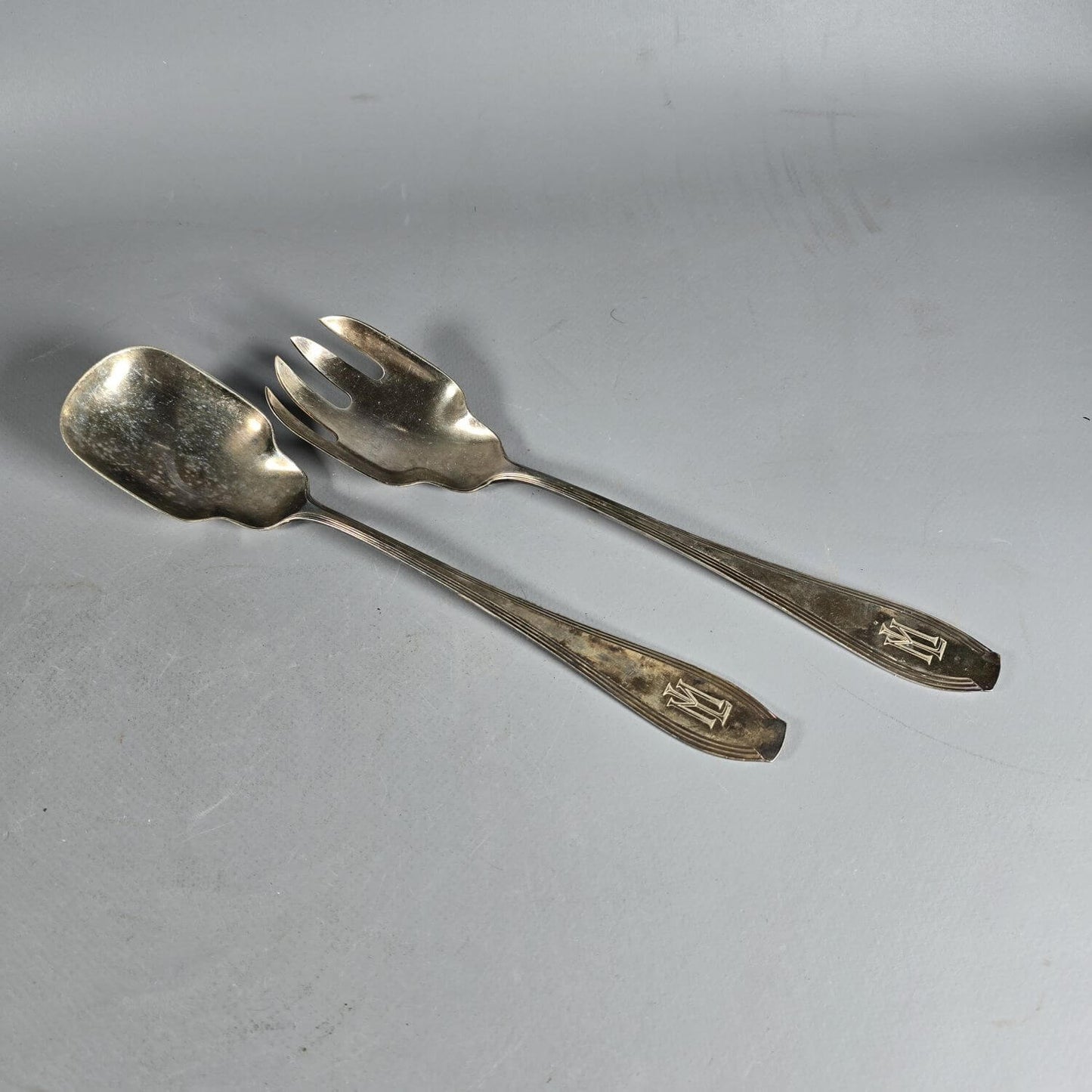 WMF Vorlagenbesteck Art Deco mit Bienenkorbmarke Strauss