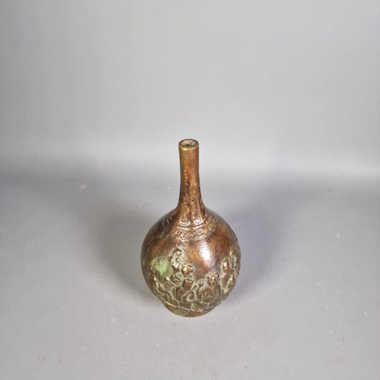 Replika einer chinesische Bronze Vase mit Relief