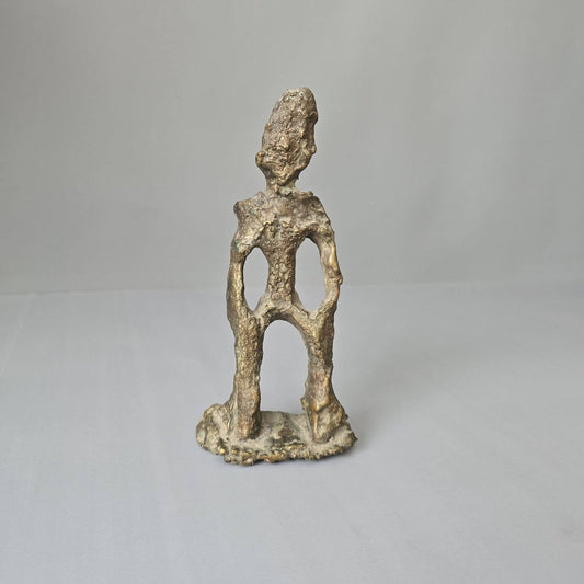 Bronze Skulptur abstrakt, moderne Figur, 1978