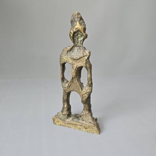 Bronze Skulptur abstrakt, moderne Figur, 1978