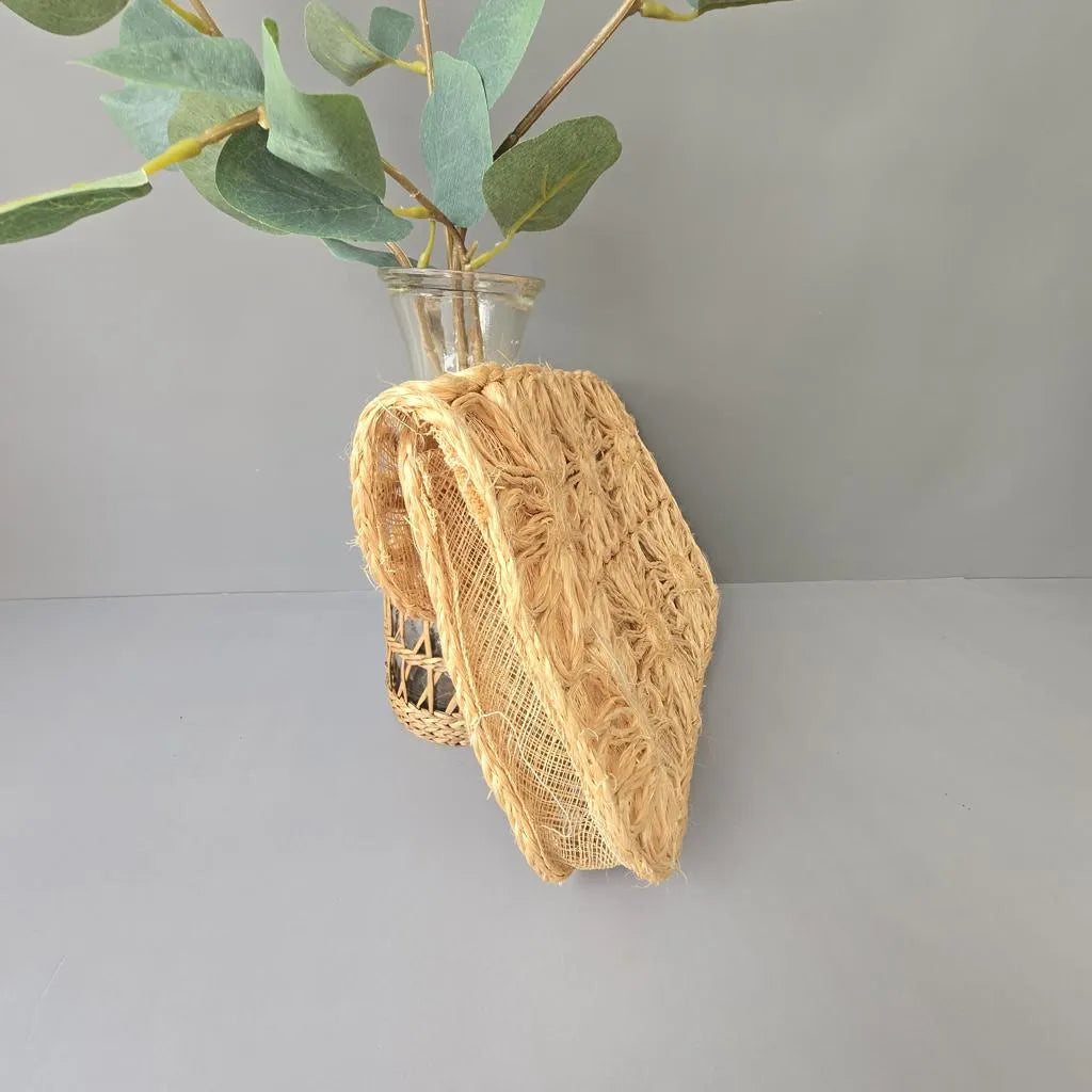 Vintage Clutch - Strohtasche - Handmade Philippines