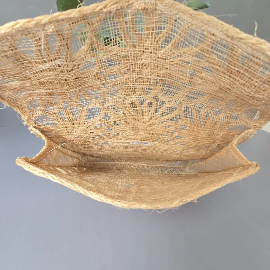 Vintage Clutch - Strohtasche - Handmade Philippines