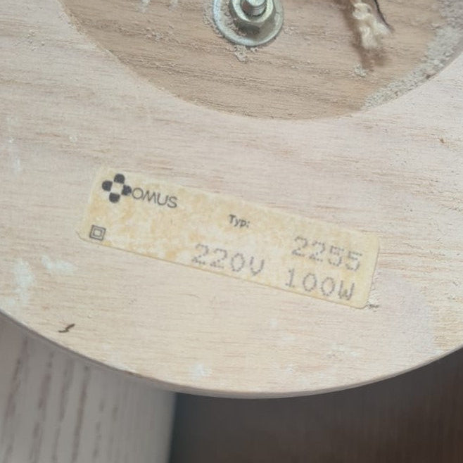 Typenschild Lampe Domus 2255