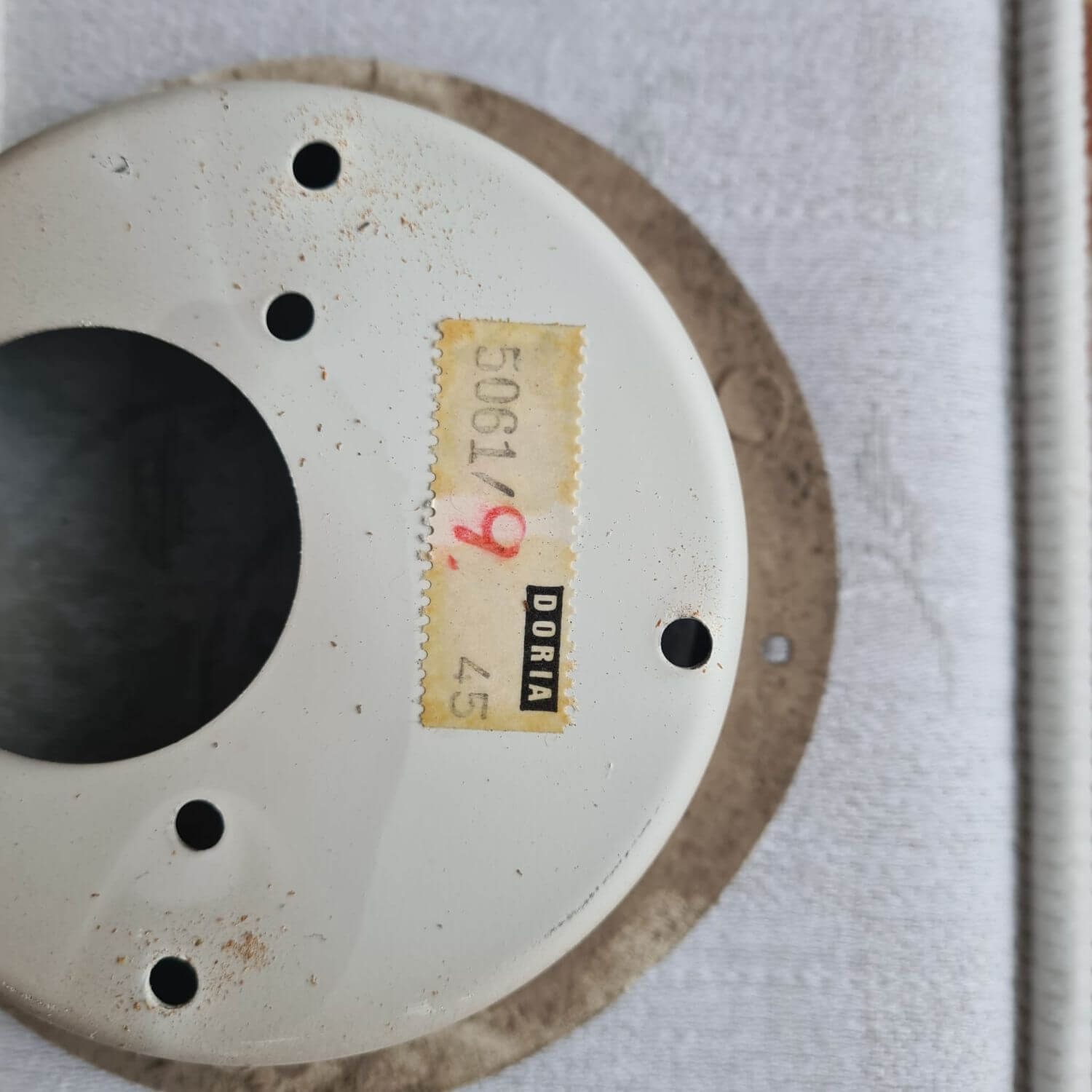 Vintage Doria Eisglas Röhren, Tubes Leuchte, 70er Jahre