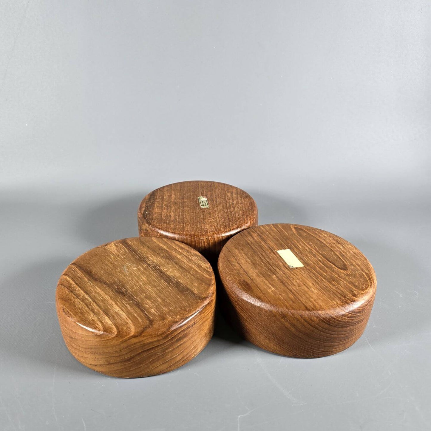 Drei Mid-Century Holzschalen