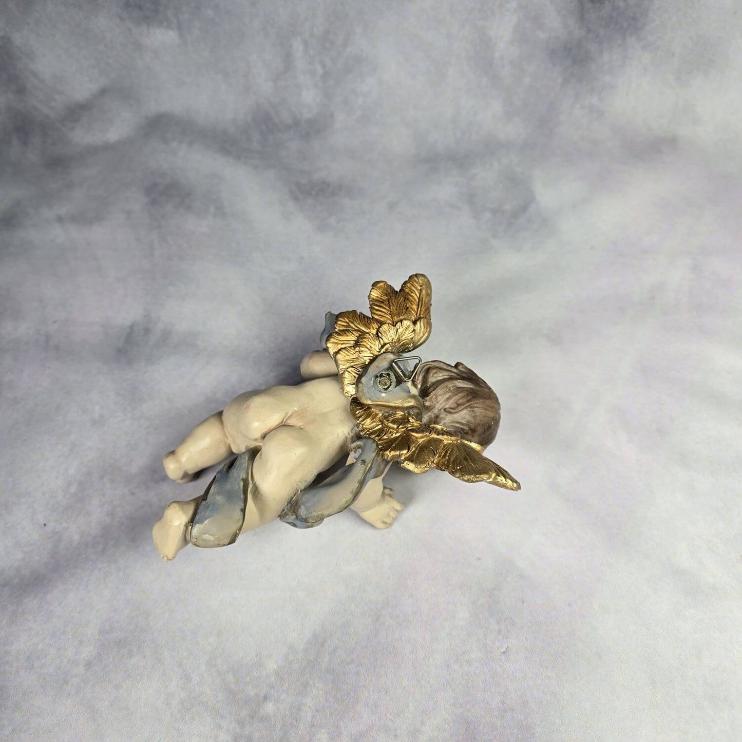 Engel mit Harfe - Schwere Massefigur