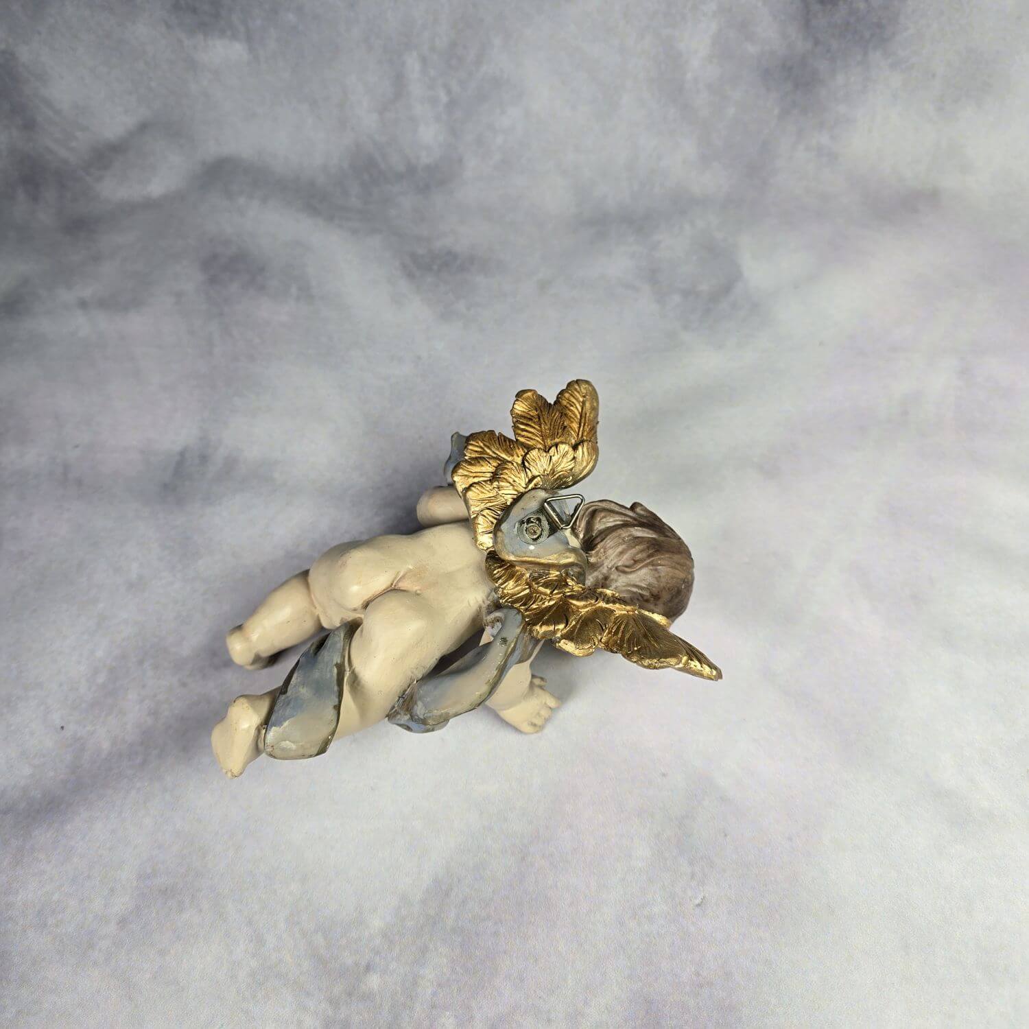 Engel mit Harfe - Schwere Massefigur