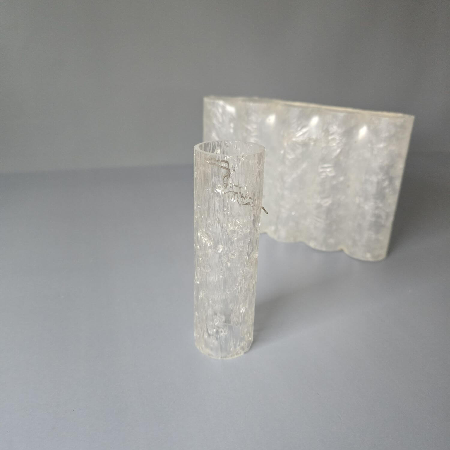 6 Ersatzschirme, Zylinder für Vintage Doria Eisglas, Ice Glas 70er Jahre