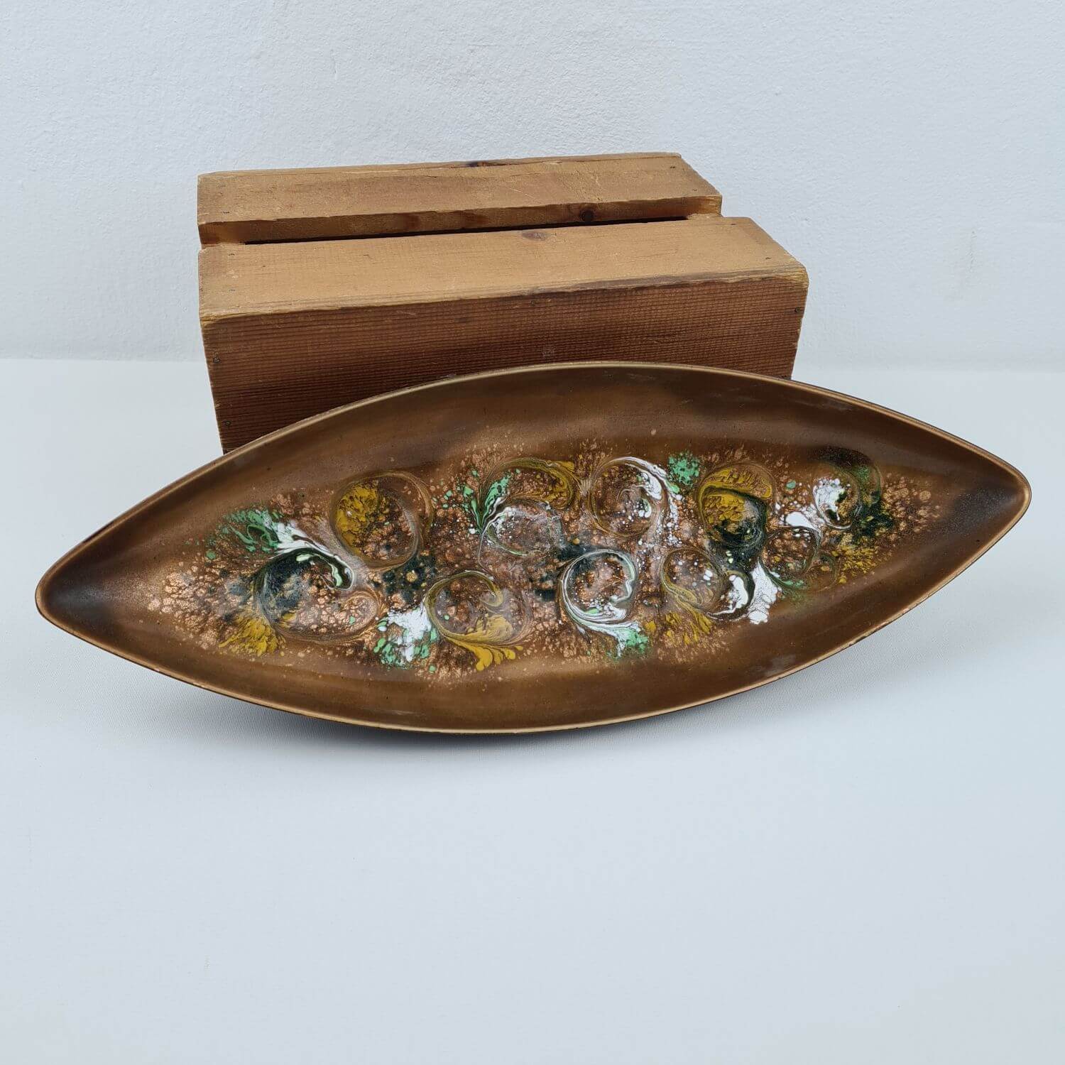 Fischland Kunsthandwerk - Emaillierte Schale aus Kupfer