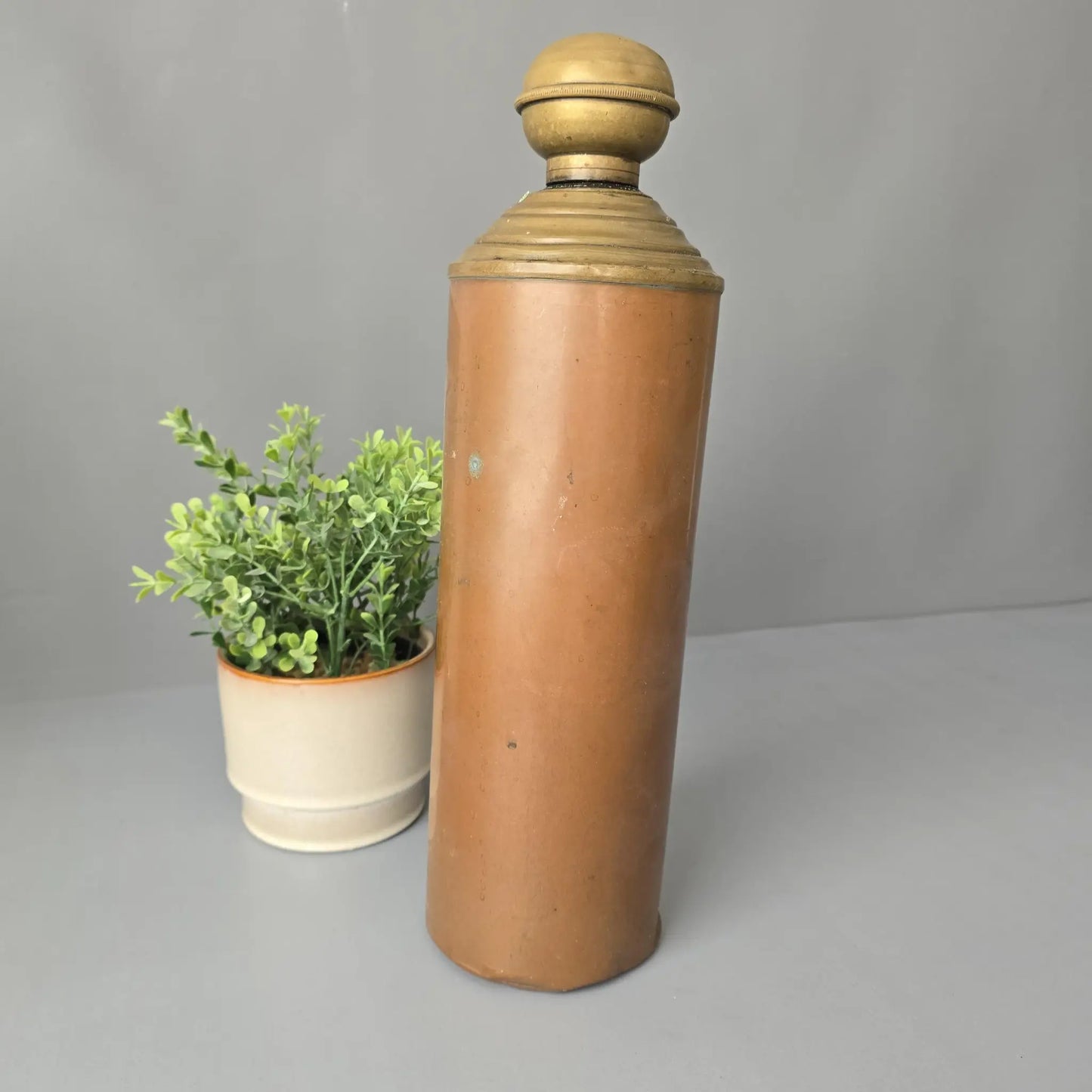 Antike Kupferflasche - Wärmflasche aus Kupfer