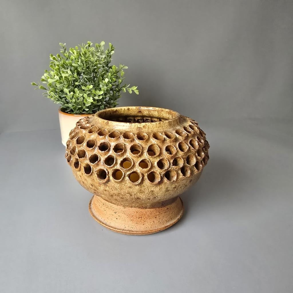 Mid century Keramik Kerzenhalter , Design Frank Milo Tromborg, Denmark