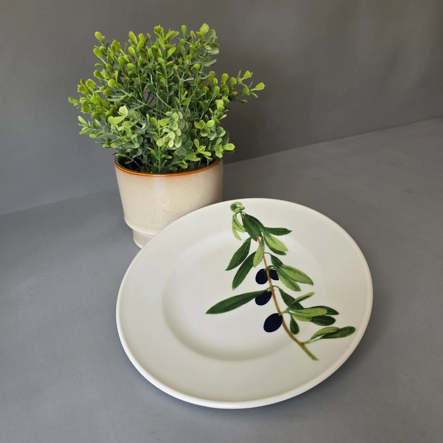 Frühstücksteller 19cm - Dibbern Herbaticum - Olive