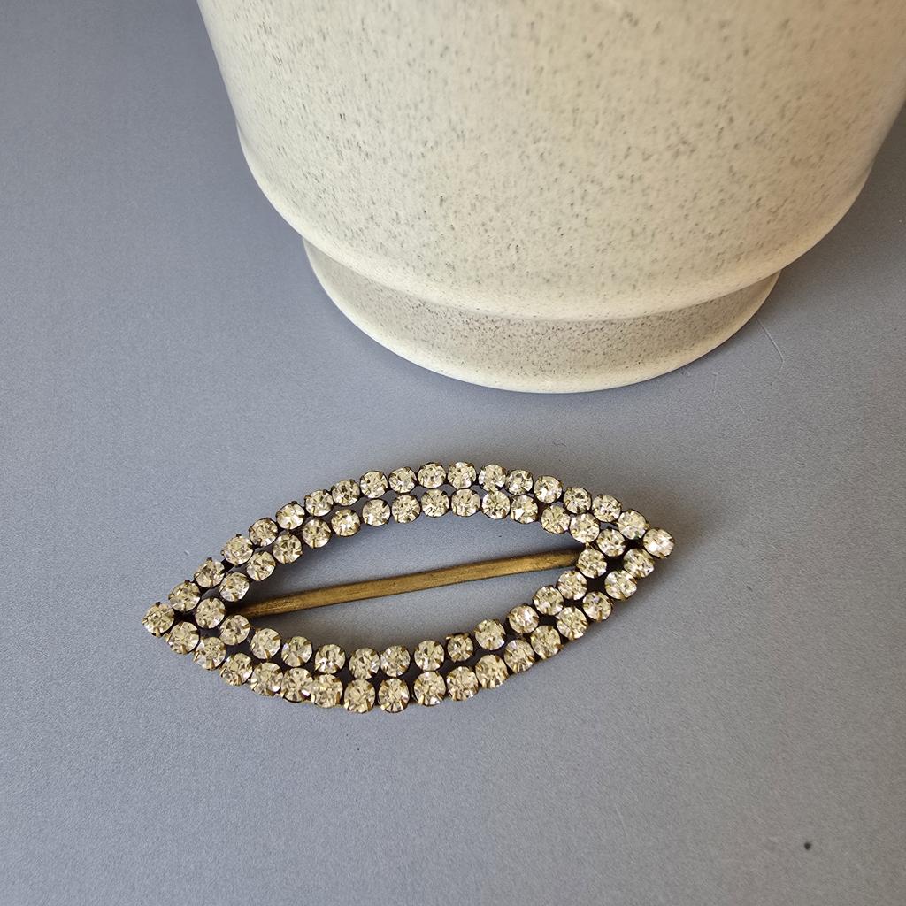 Dekorative vintage Gürtelschnalle - Strass