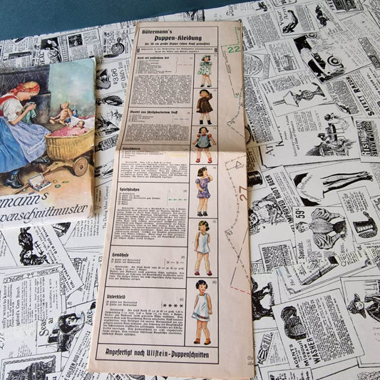 Gütermann's Puppenschnittmuster für 30cm Puppen