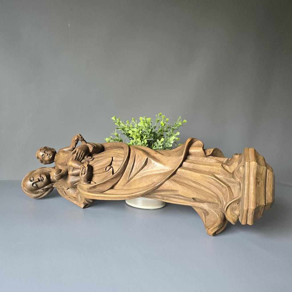 Geschnitzte Figur - Madonna Wanddekoration - Mutter Gottes - 50cm