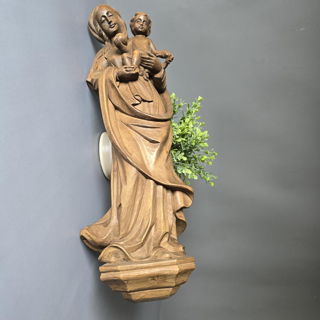 Geschnitzte Figur - Madonna Wanddekoration - Mutter Gottes - 50cm