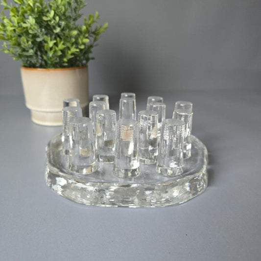 Design Stövchen, Glas, Georgshütte, 1970er