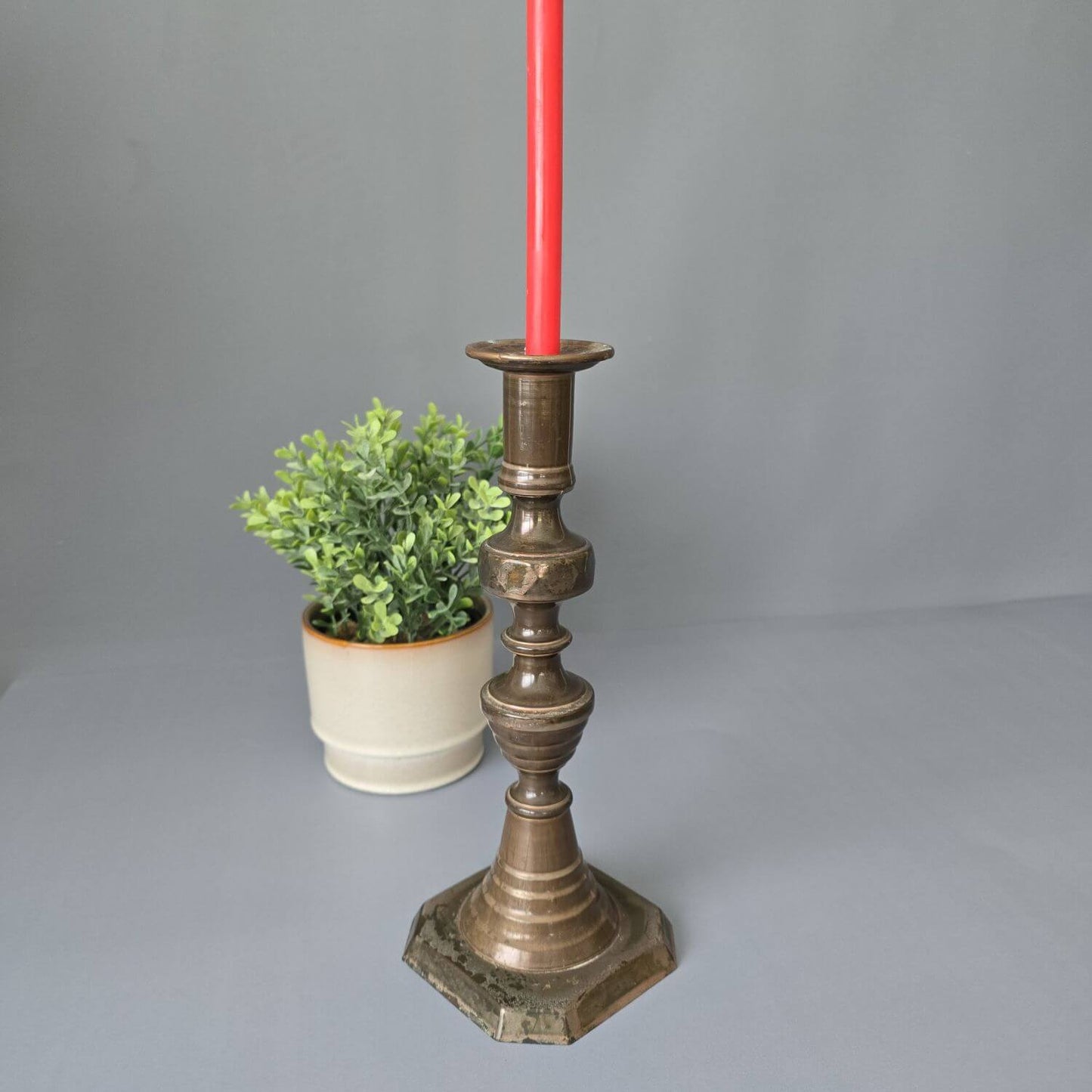 Kerzenständer aus Kupfer – hoher Kerzenhalter 1960er