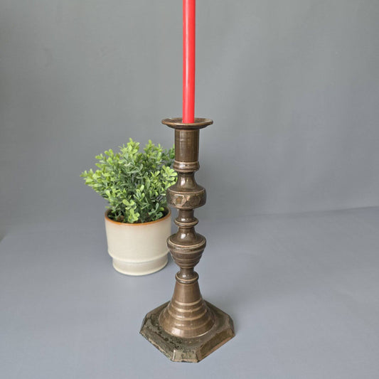 Kerzenständer aus Kupfer – hoher Kerzenhalter 1960er