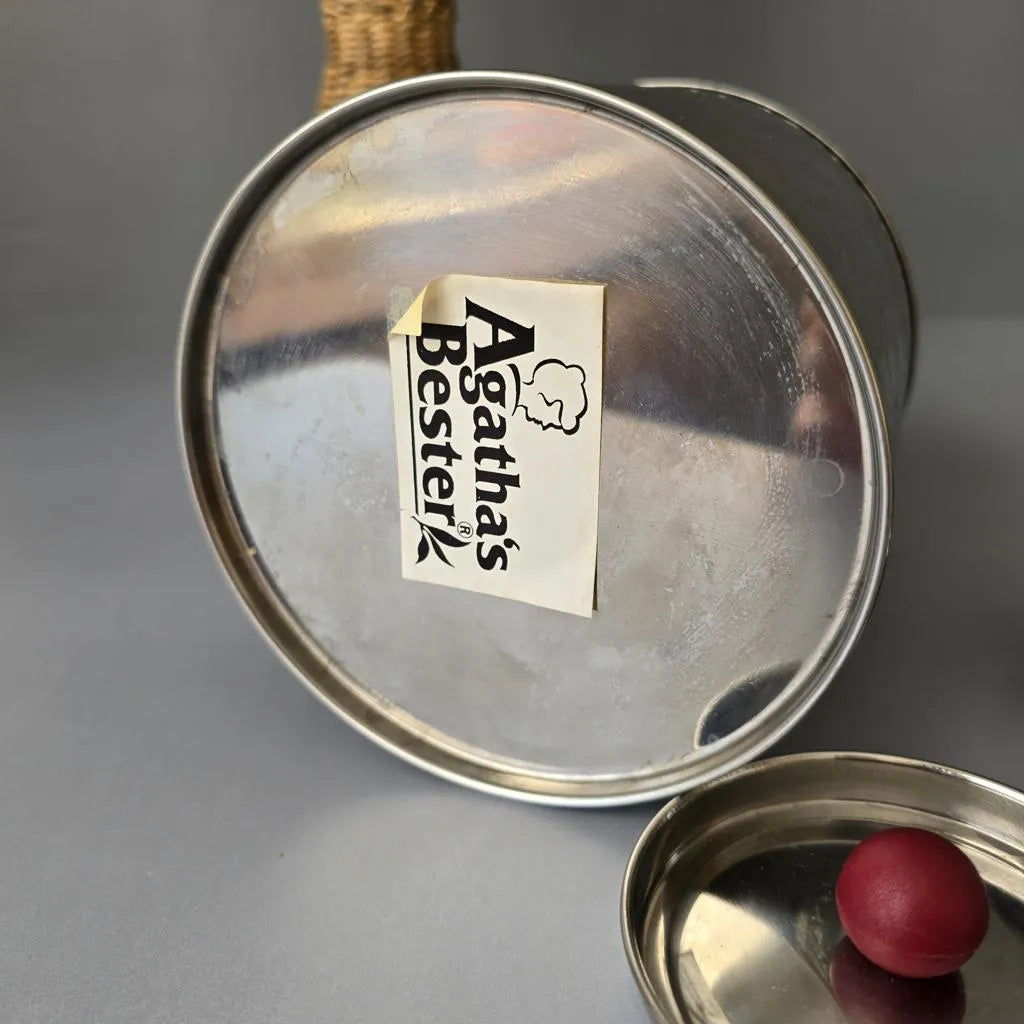 Große Runde Teedose - Tea Caddy - 18cm - doppelter Verschluss